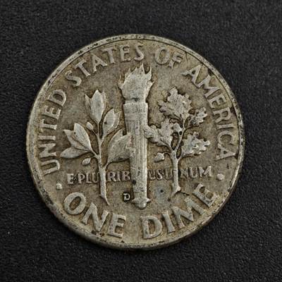 【淘币小摊】限时拍第八百一十二拍  小银币场  满百包邮可预留两周  周一统一发货  - 美国1948年罗斯福10分银币