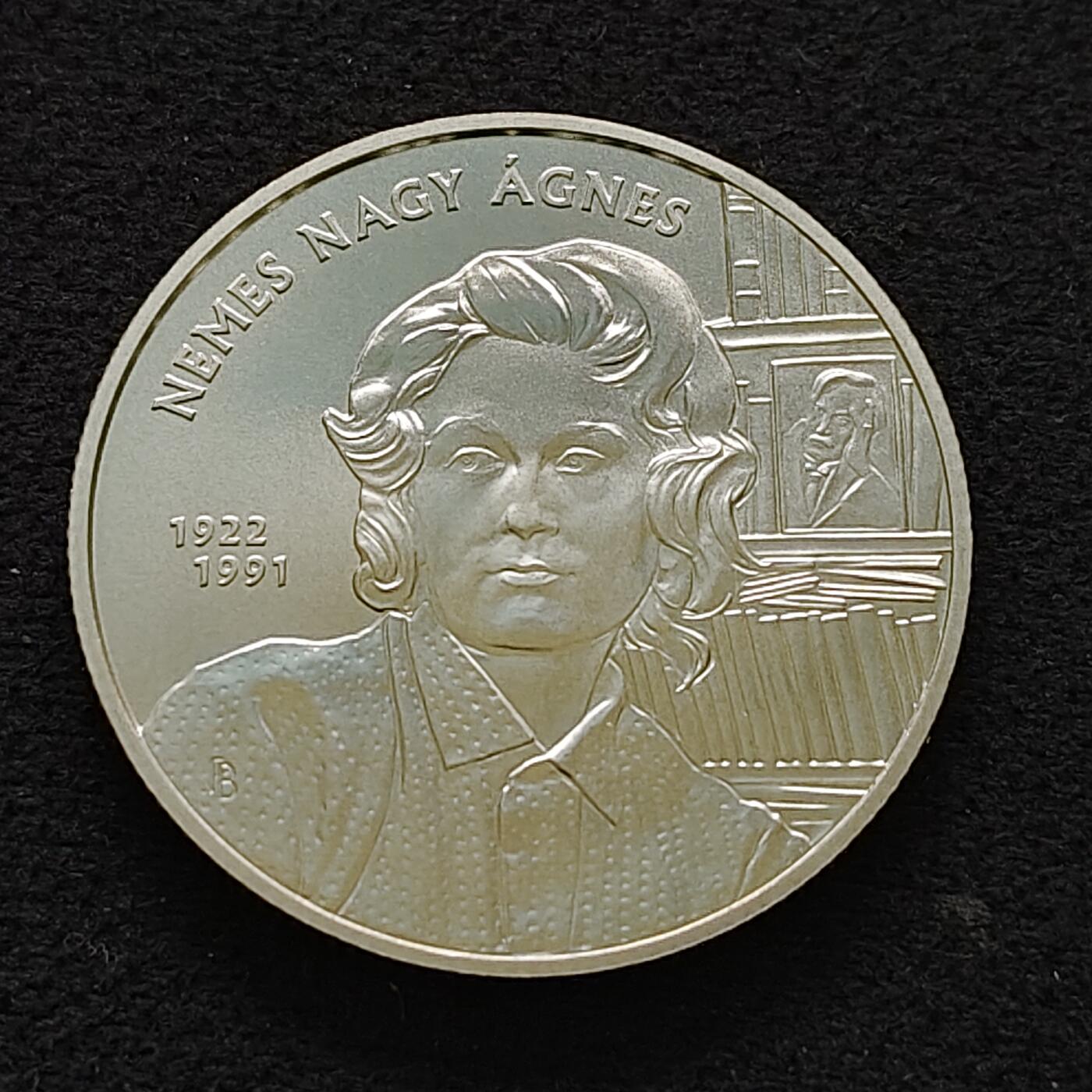 【全场包邮】纯粹捡漏拍483场（免费代拍第20场） 【少见】匈牙利2022年2000福林文学家奥格内什·奈迈什·阿格奈什诞生100周年纪念币-量5000