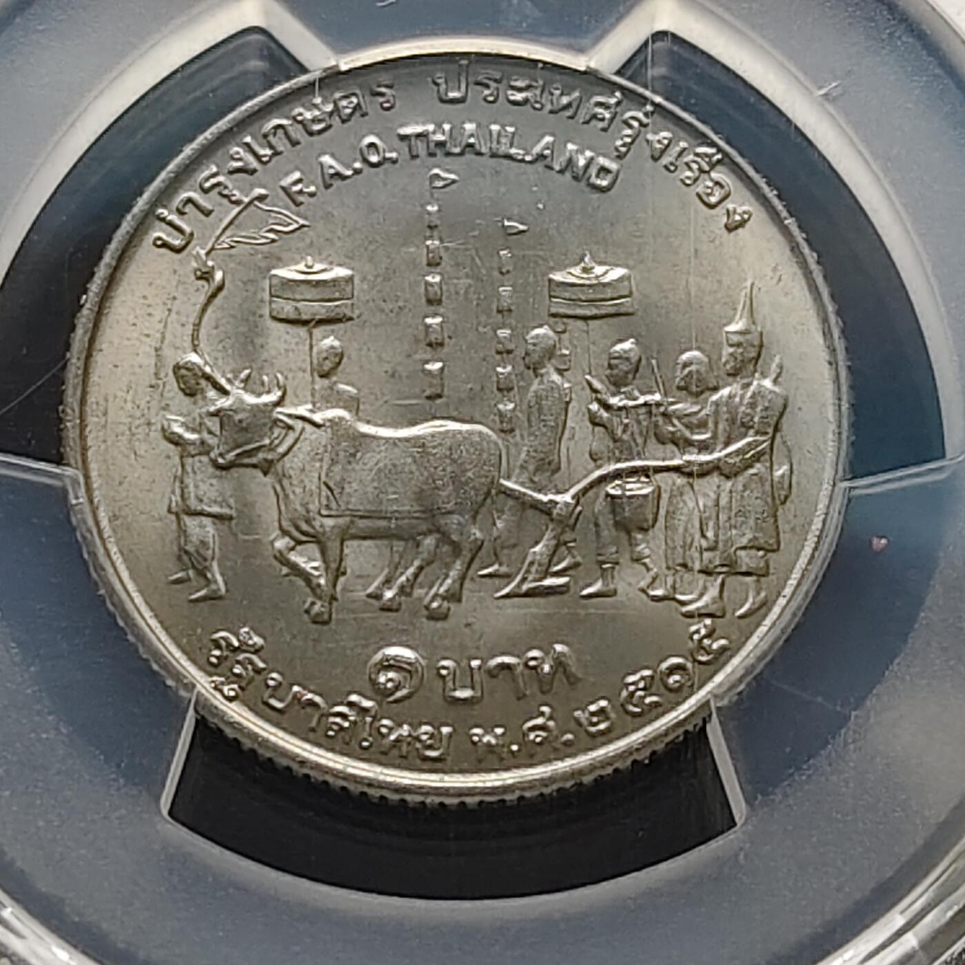 【全场包邮】纯粹捡漏拍483场（免费代拍第20场） 【收藏级】泰国1972年1铢FAO纪念币-PCGS MS68