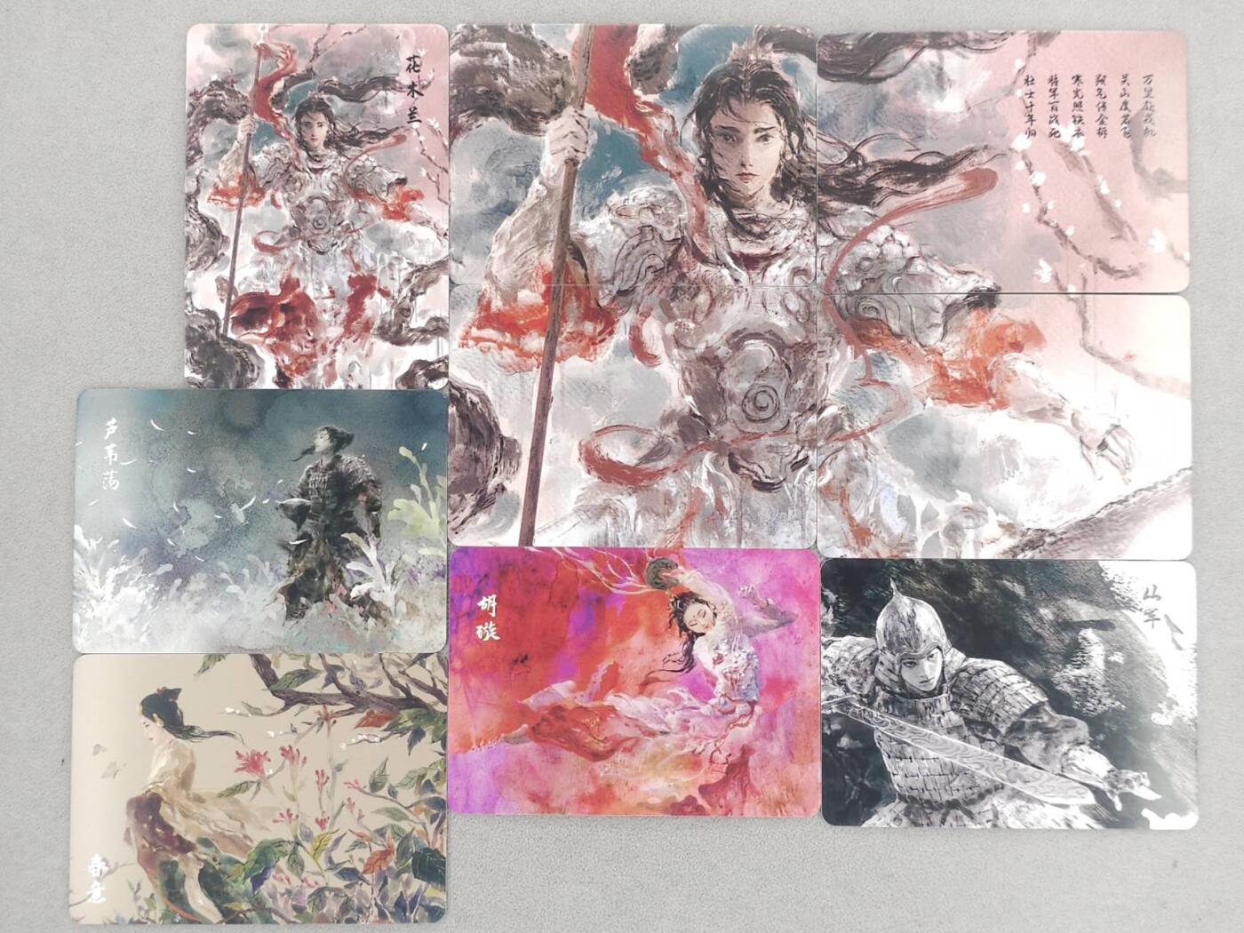 龙虎卡牌六五场 （无佣金，周六结拍，欢迎送拍） 普卡9张 将魂-花木兰