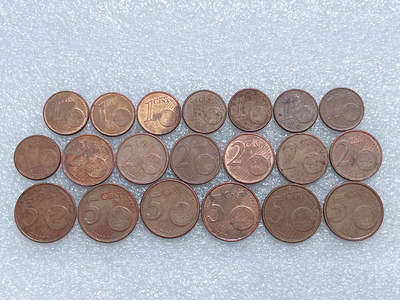 第一海外回流一元起拍收藏 散集专场  第273期 - 欧盟硬币20枚 无重复