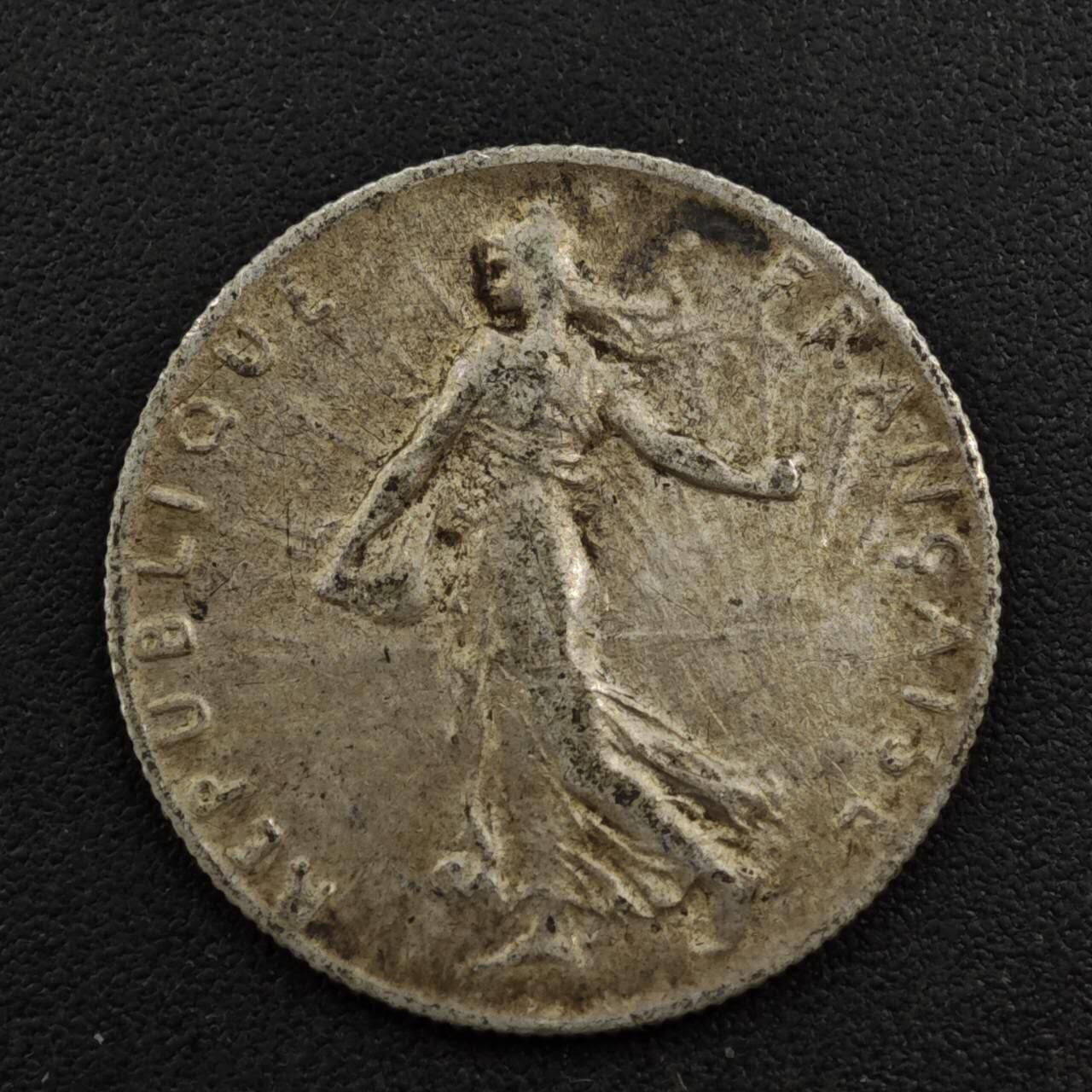 【淘币小摊】限时拍第八百一十二拍  小银币场  满百包邮可预留两周  周一统一发货  法国1918年播种女神50分银币