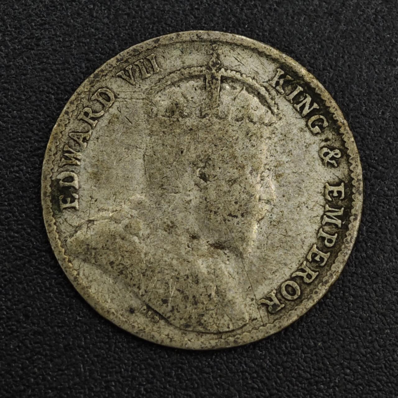 【淘币小摊】限时拍第八百一十二拍  小银币场  满百包邮可预留两周  周一统一发货  锡兰1903年爱德华七世10分银币