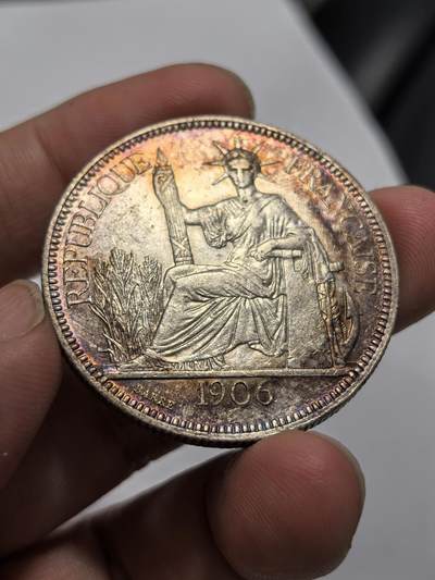 博洋堂世界钱币拍卖第149期（全场包邮） - 法属印支坐洋1906年 一元银币