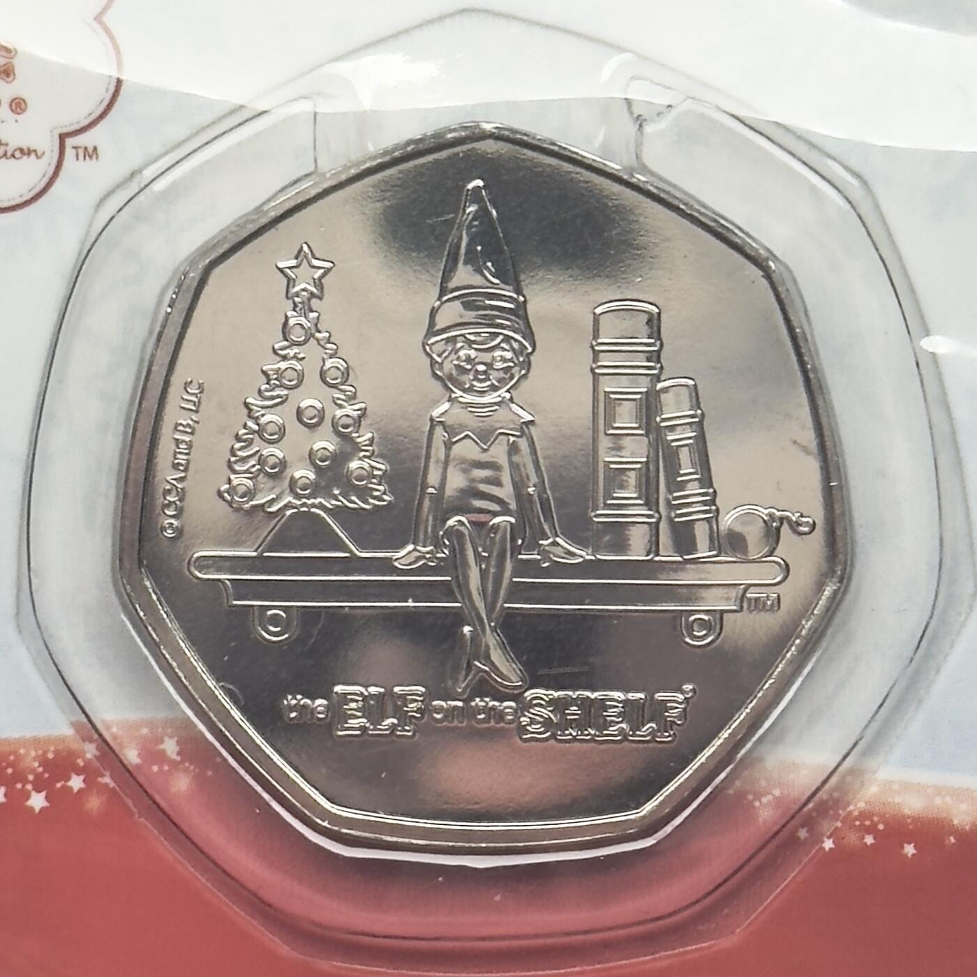 ＜小葵钱铺＞第66期·散币·银币场·满200包邮，不寄存·12月1号发货 皮特凯恩群岛2022年架子上的小精灵50便士卡装纪念币