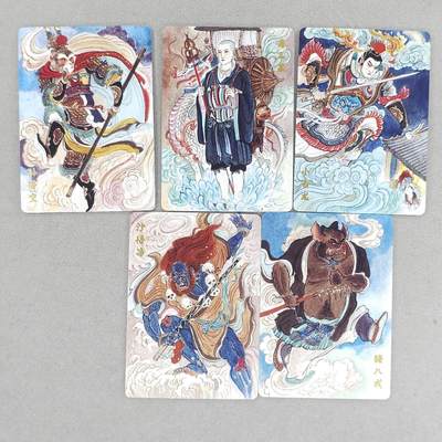 龙虎卡牌六五场 （无佣金，周六结拍，欢迎送拍） - 普卡5张 超吉梦 王涌喆-师徒五人