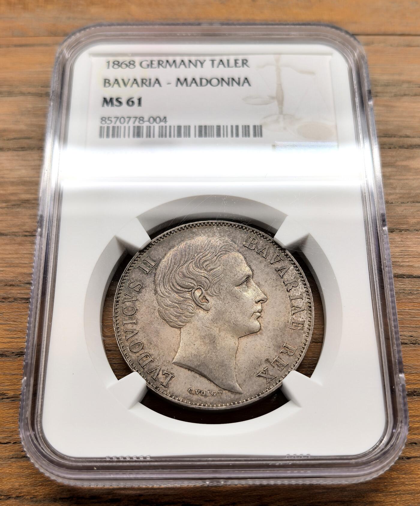 纫秋兰以为佩·凡希社微拍感恩专场 1868德国巴伐利亚圣母子泰勒NGC-MS61