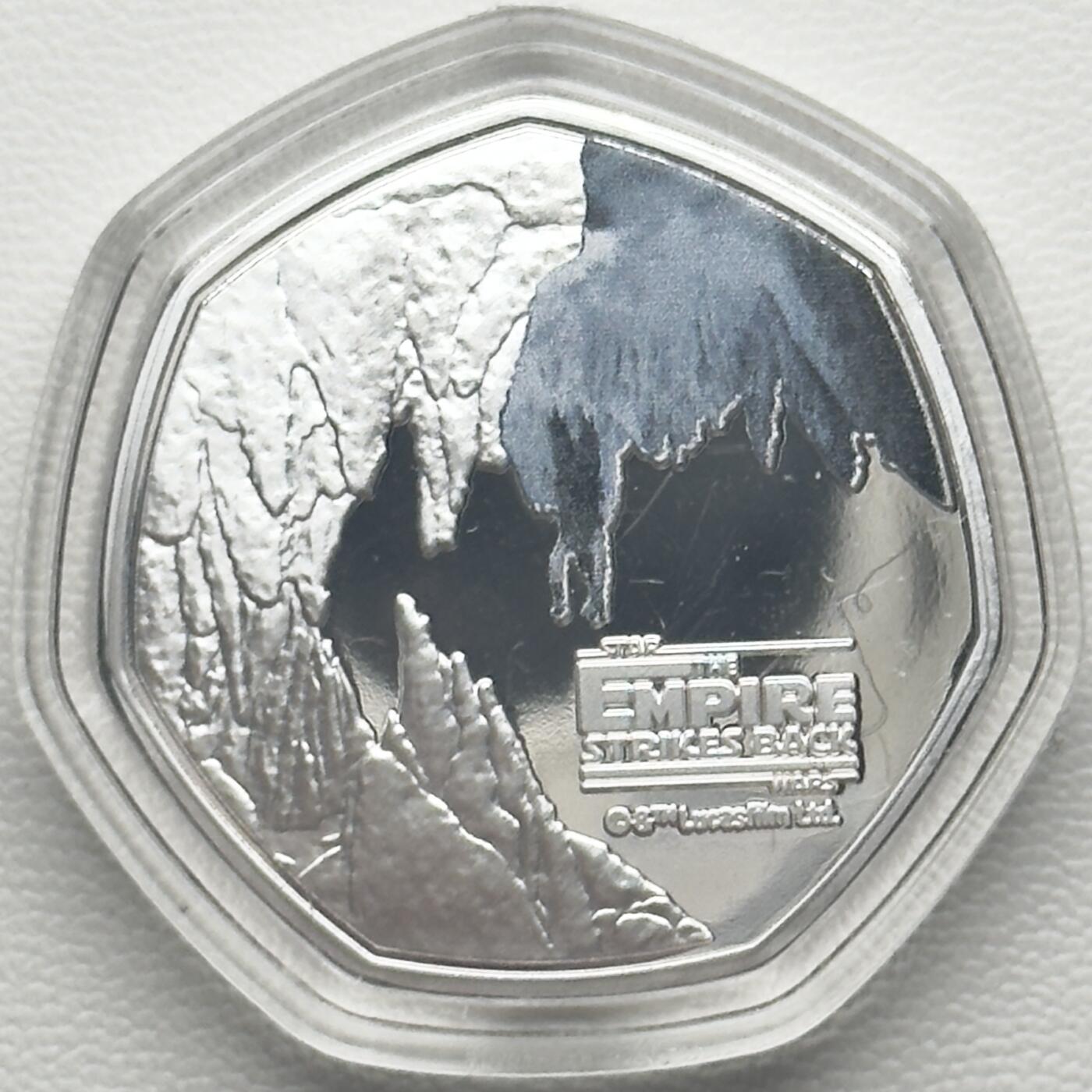 ＜小葵钱铺＞第66期·散币·银币场·满200包邮，不寄存·12月1号发货 库克群岛2023年星球大战·温帕洞穴25分彩色镀银类精制纪念币 