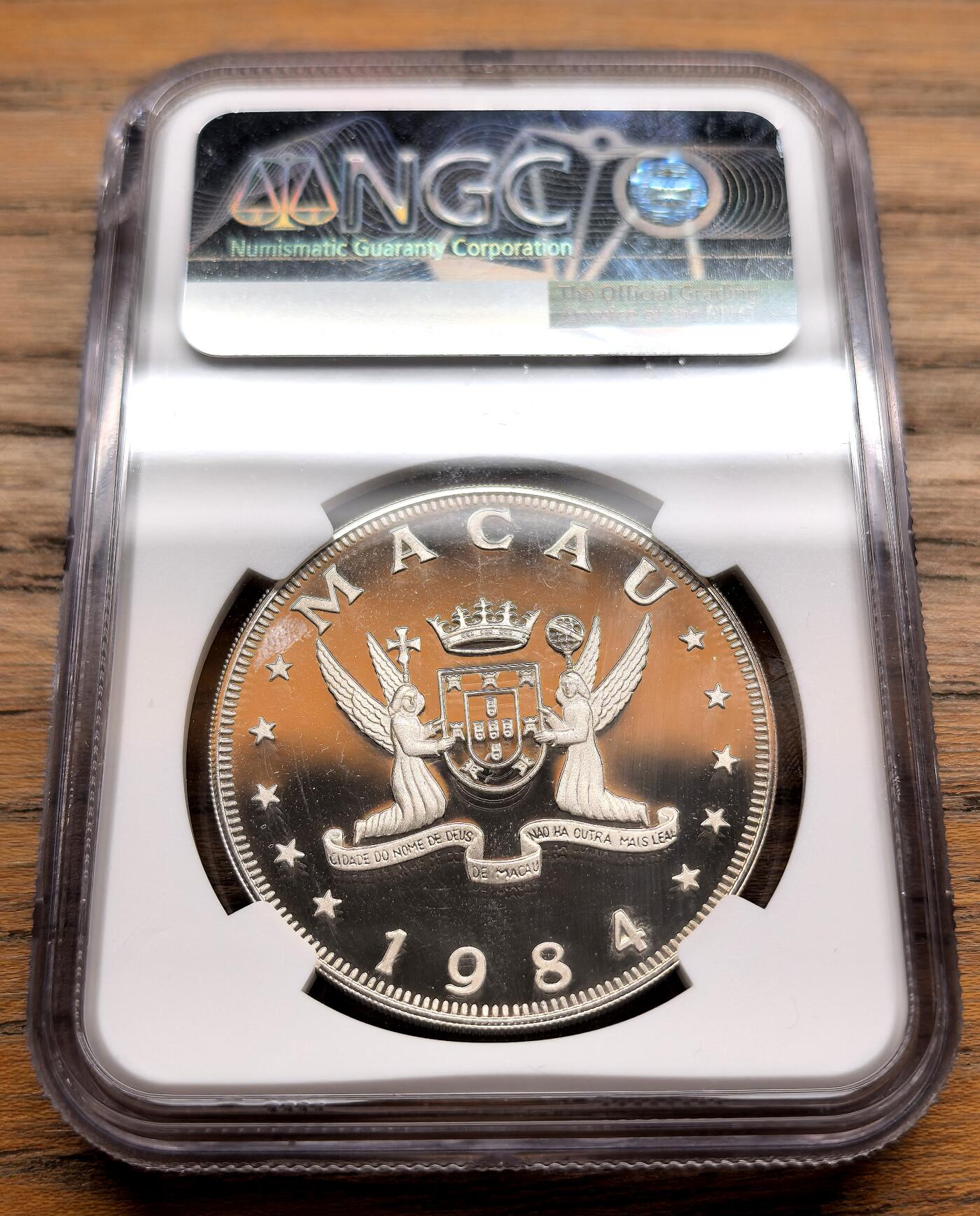 纫秋兰以为佩·凡希社微拍感恩专场 1984澳门生肖鼠100元大银精铸NGC-PF69UC