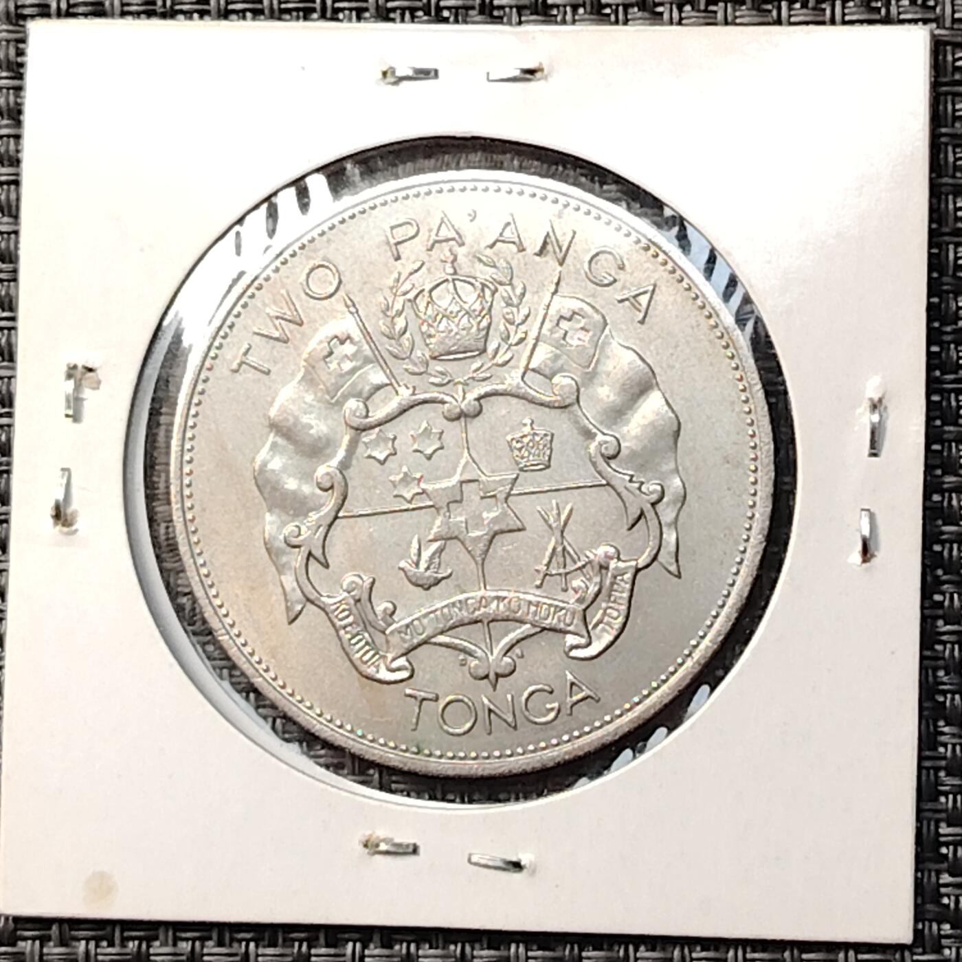 布加迪🐬～世界钱币(上海)🌾第 262 期 /  各国套币和散币 汤加🇹🇴 1968年 50分