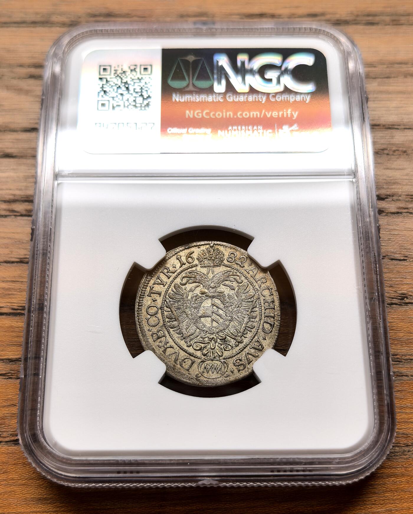 纫秋兰以为佩·凡希社微拍感恩专场 1682神罗利奥波德6K银币NGC-MS62，N季军分。银辅币高品极有难度。