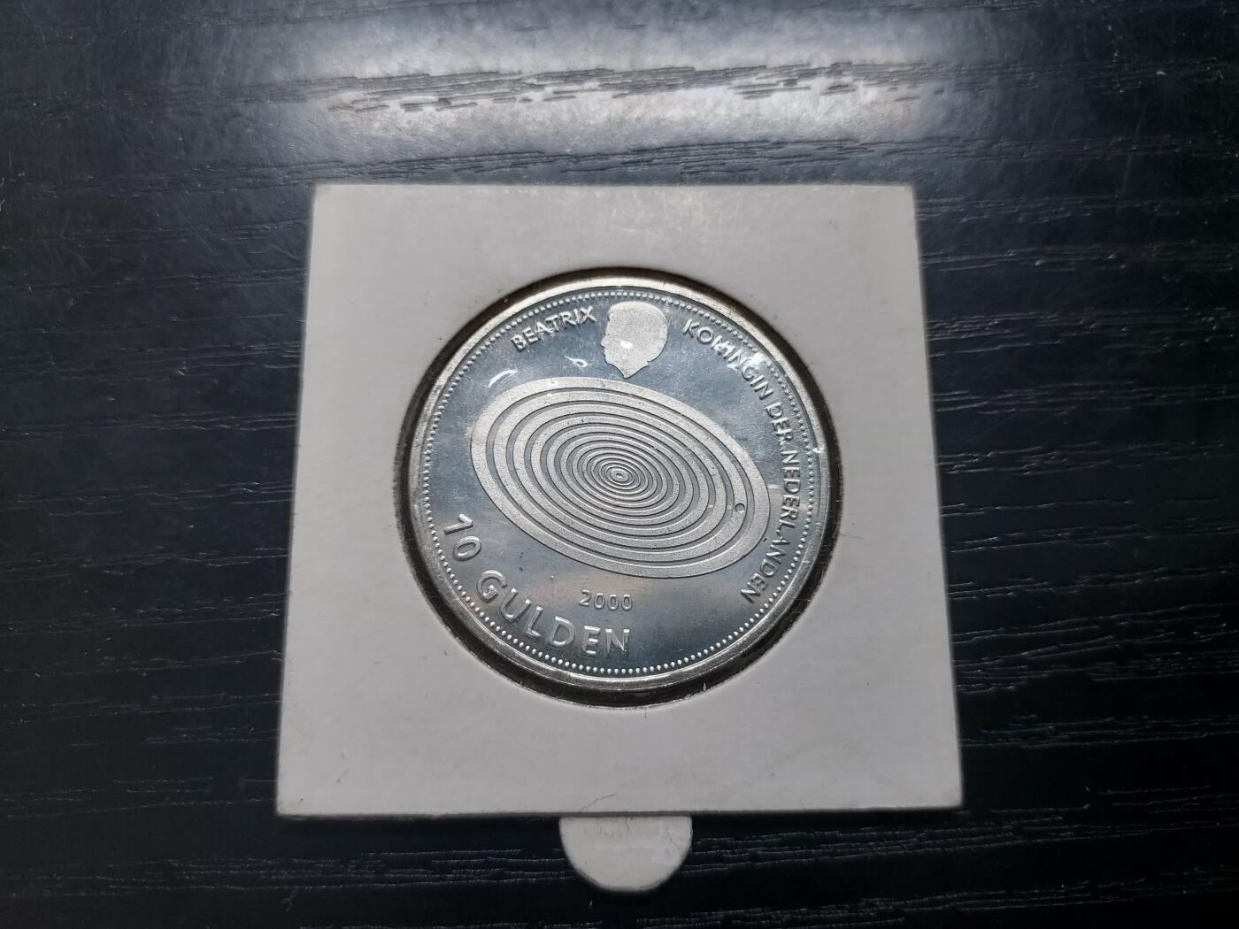 博彦收藏   12月3日 8点 钱币专场 荷兰千禧年10盾纪念银币 15克0.8银