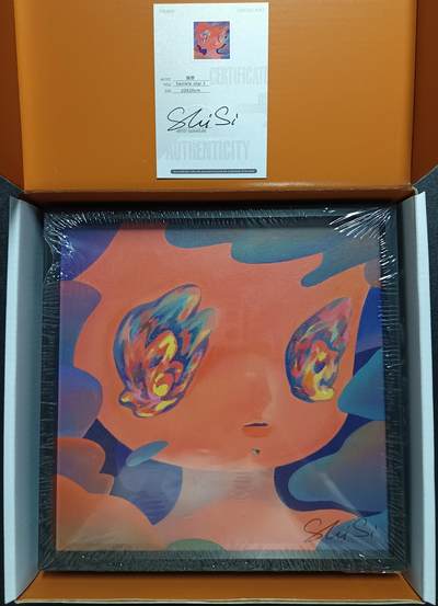 琦卡当当铺≯第23期★★回馈活动~买卖全部0佣金★★~【9点40结束】扫码加群抽[包邮券]~周六结束 - TiAmox格猫艺术-施恩-twinkle star 3 版画-带证书-画框后面带支架-1个（20*20cm）