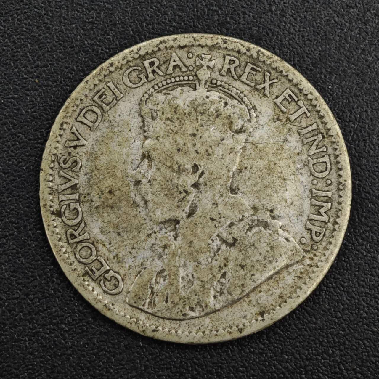 【淘币小摊】限时拍第八百一十二拍  小银币场  满百包邮可预留两周  周一统一发货  加拿大1920年乔治五世10分银币