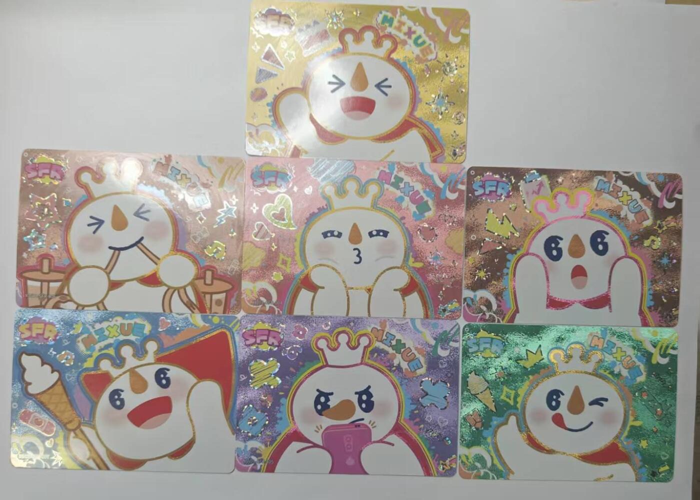 龙虎卡牌六五场 （无佣金，周六结拍，欢迎送拍） 7张全 卡游 蜜雪冰城 SFR一套