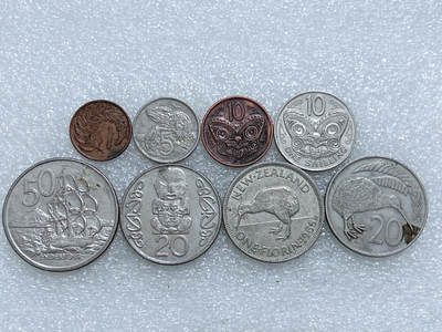 第一海外回流一元起拍收藏 散集专场  第273期 - 新西兰硬币 8枚