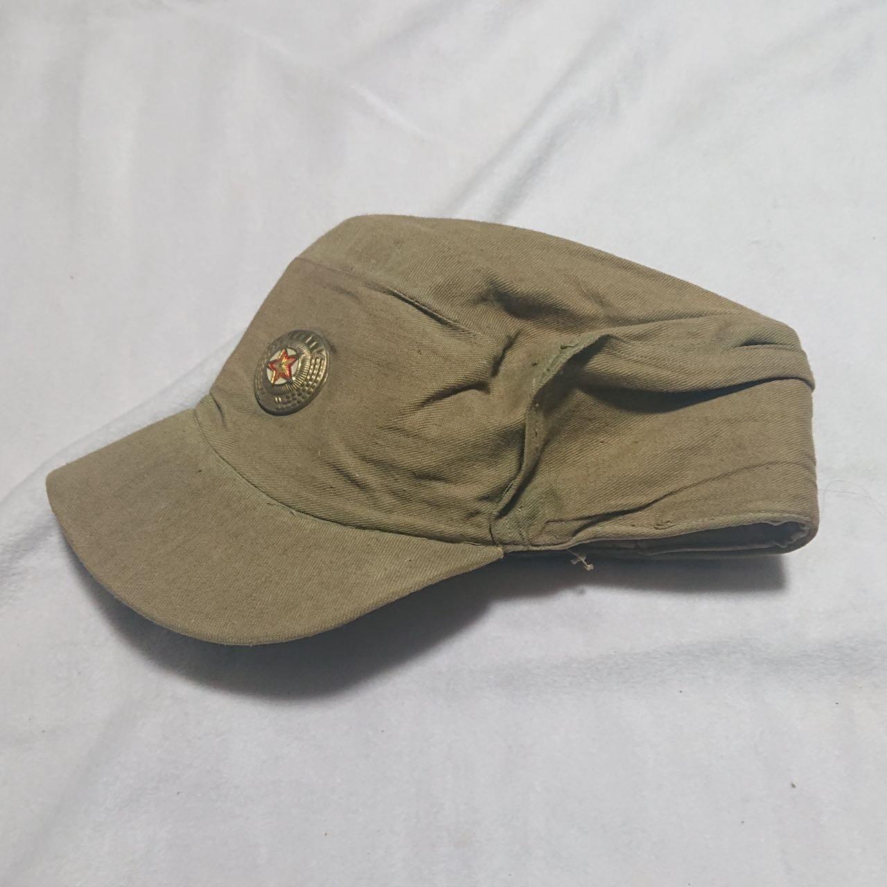 【第貳場】近代勋奖章徽章服饰杂项专场 鸭绿江畔 保家卫国—豆绿斜纹战斗帽