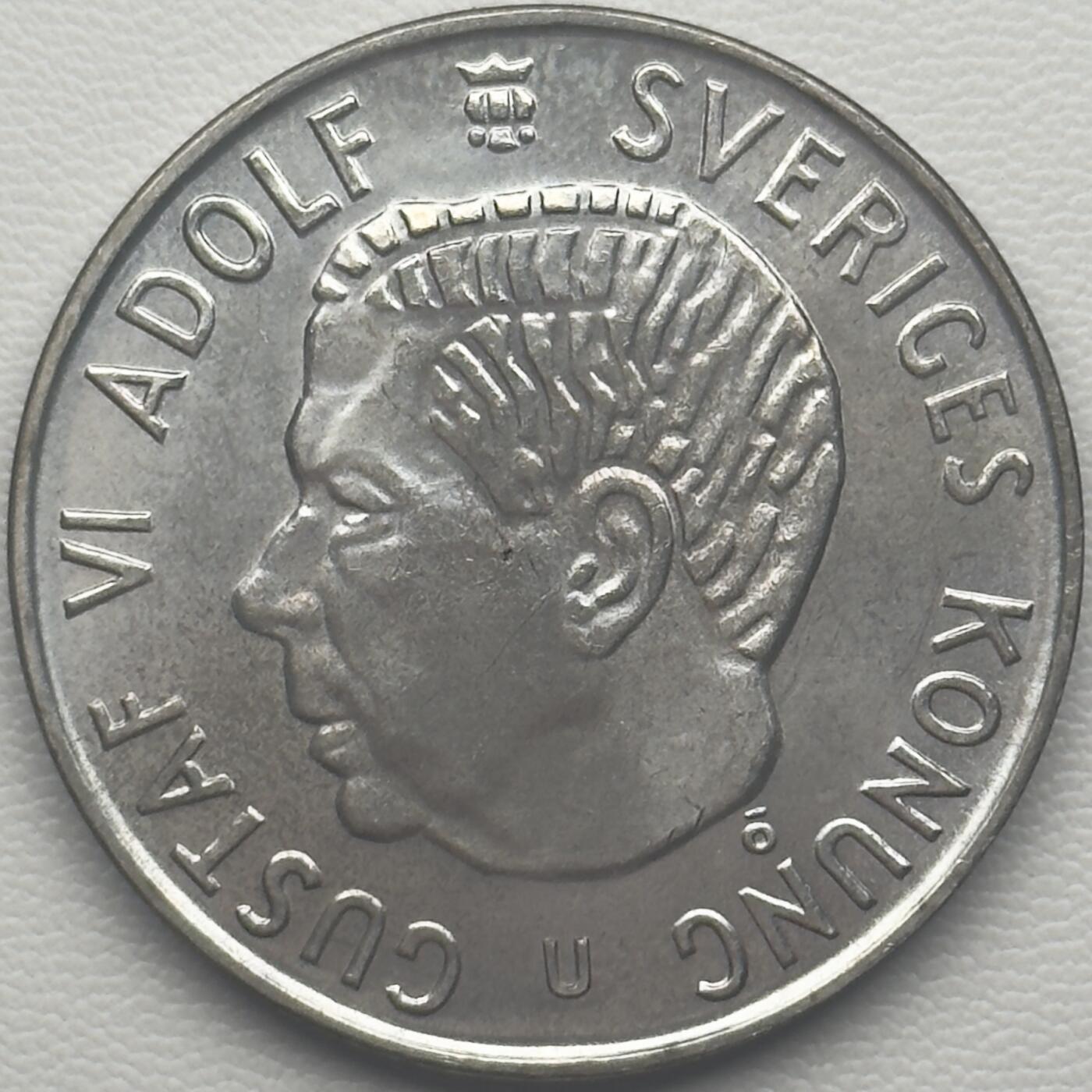 ＜小葵钱铺＞第66期·散币·银币场·满200包邮，不寄存·12月1号发货 瑞典1971年古斯塔夫六世·阿道夫5克朗银币