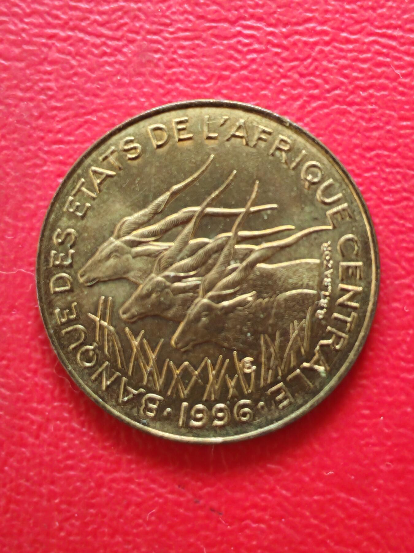 【云涧收藏】第八十一场 中非1996年10法朗