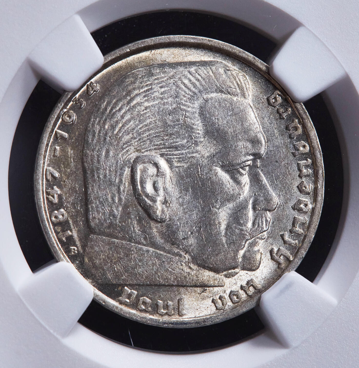 【俄甄集藏】2025年(045)12-03 星期三 晚 19:30 全场包邮 德国第三帝国1939年D版2马克银币，NGC MS61，黄油彩转光品相，原图联系客服或前往对应官网进行查询