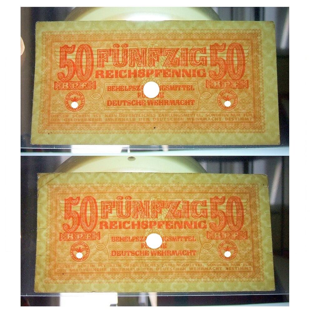 单张价 德国第三帝国1942年 展翅鹰50芬尼 极美品