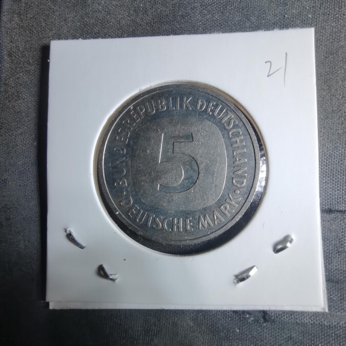 沼泽如烟--第917场 德国1991年5马克