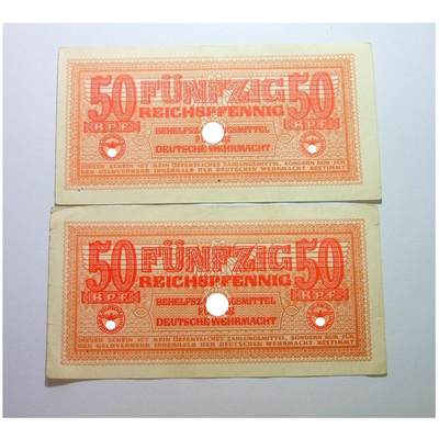 单张价 德国第三帝国1942年 展翅鹰50芬尼 极美品 - 单张价 德国第三帝国1942年 展翅鹰50芬尼 极美品