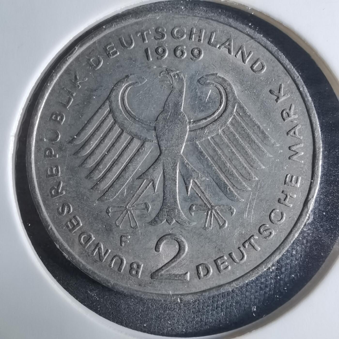 沼泽如烟--第917场 德国1969年2马克