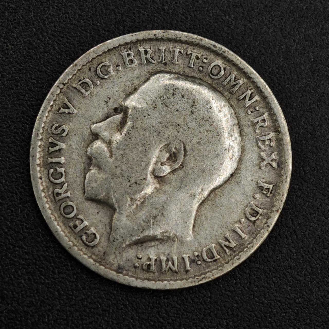 【淘币小摊】限时拍第八百一十二拍  小银币场  满百包邮可预留两周  周一统一发货  英国1912年乔治五世3便士银币