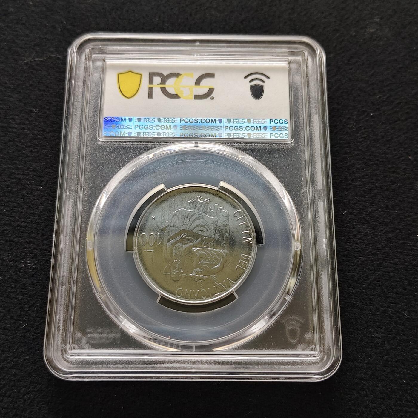 【全场包邮】纯粹捡漏拍483场（免费代拍第20场） 【收藏级】梵蒂冈1987年100里拉-PCGS MS67