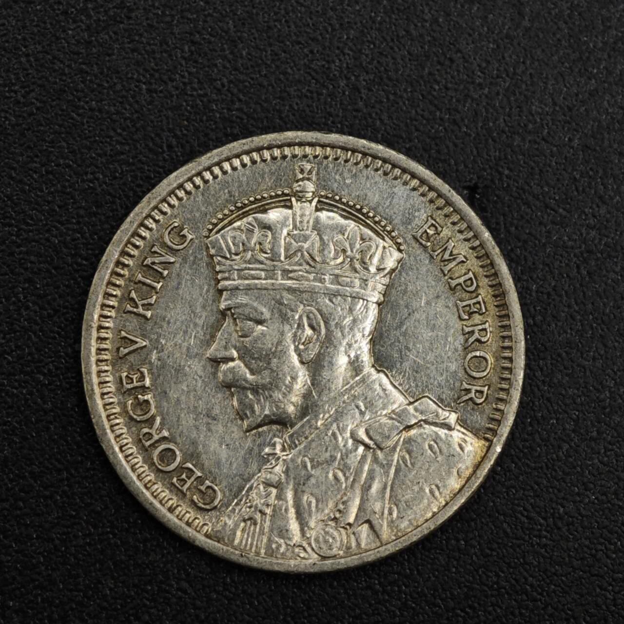 【淘币小摊】限时拍第八百一十二拍  小银币场  满百包邮可预留两周  周一统一发货  新西兰1934年乔治五世3便士银币