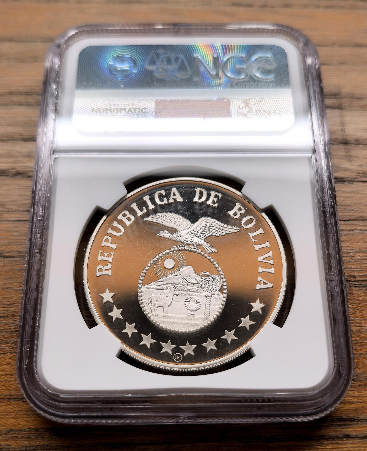 纫秋兰以为佩·凡希社微拍感恩专场 1979玻利维亚儿童年200P大银NGC-PF69UC