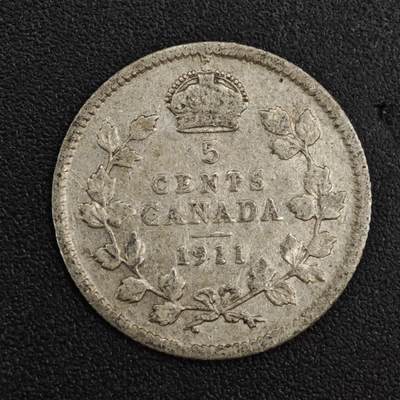 【淘币小摊】限时拍第八百一十二拍  小银币场  满百包邮可预留两周  周一统一发货  - 加拿大1911年乔治五世10分银币