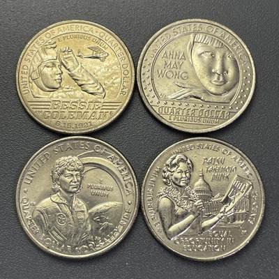 回流1130 - 美国杰出女性系列4枚