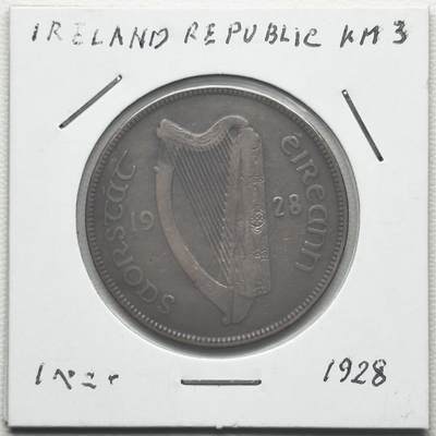 ＜小葵钱铺＞第66期·散币·银币场·满200包邮，不寄存·12月1号发货 - 爱尔兰1928年母鸡和小鸡1便士铜币