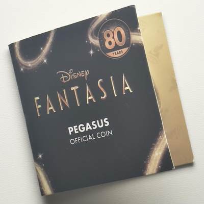 ＜小葵钱铺＞第66期·散币·银币场·满200包邮，不寄存·12月1号发货 - 〈发行量19999〉库克群岛2020年迪士尼幻想曲80周年·飞马25分彩色镀银类精制纪念币