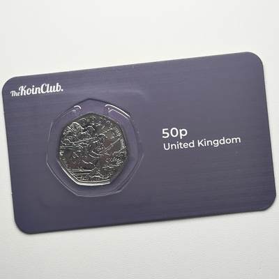 ＜小葵钱铺＞第66期·散币·银币场·满200包邮，不寄存·12月1号发货 - 英国2024年诺曼底登陆80周年50便士卡装纪念币