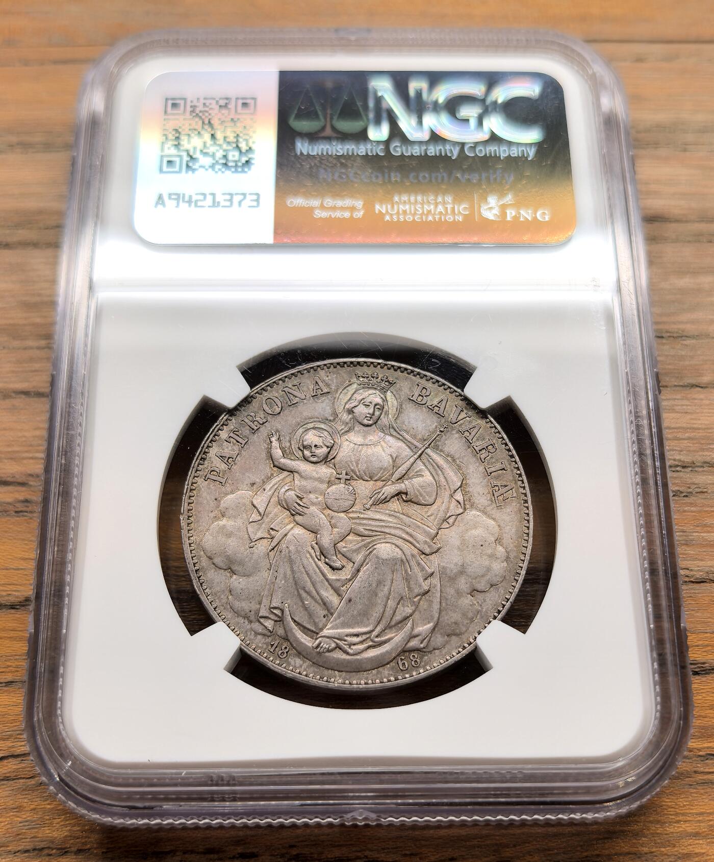 纫秋兰以为佩·凡希社微拍感恩专场 1868德国巴伐利亚圣母子泰勒NGC-MS61