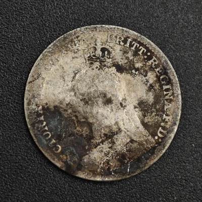 【淘币小摊】限时拍第八百一十二拍  小银币场  满百包邮可预留两周  周一统一发货  - 英国1890年维多利亚3便士银币