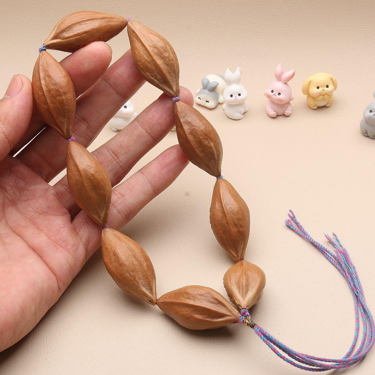 听雨轩（31） 山海经橄榄核手工雕刻 文玩核雕手串