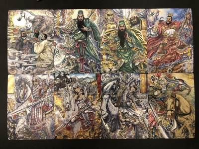 卡牌杂货铺专场拍卖第一场 11.29周六晚10:00截拍 - 【裸卡】玄卡阁 多吉 三国英雄志 三国5张 半粗