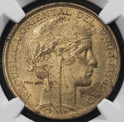 修遠堂世界钱币第九十五期 - NGC MS63 1930年乌拉圭10分