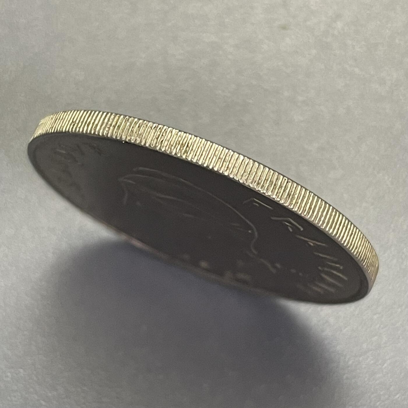 回流1130 较少 法属新喀里多尼亚1970年50法郎大镍币33mm 卡纳克人传统茅屋