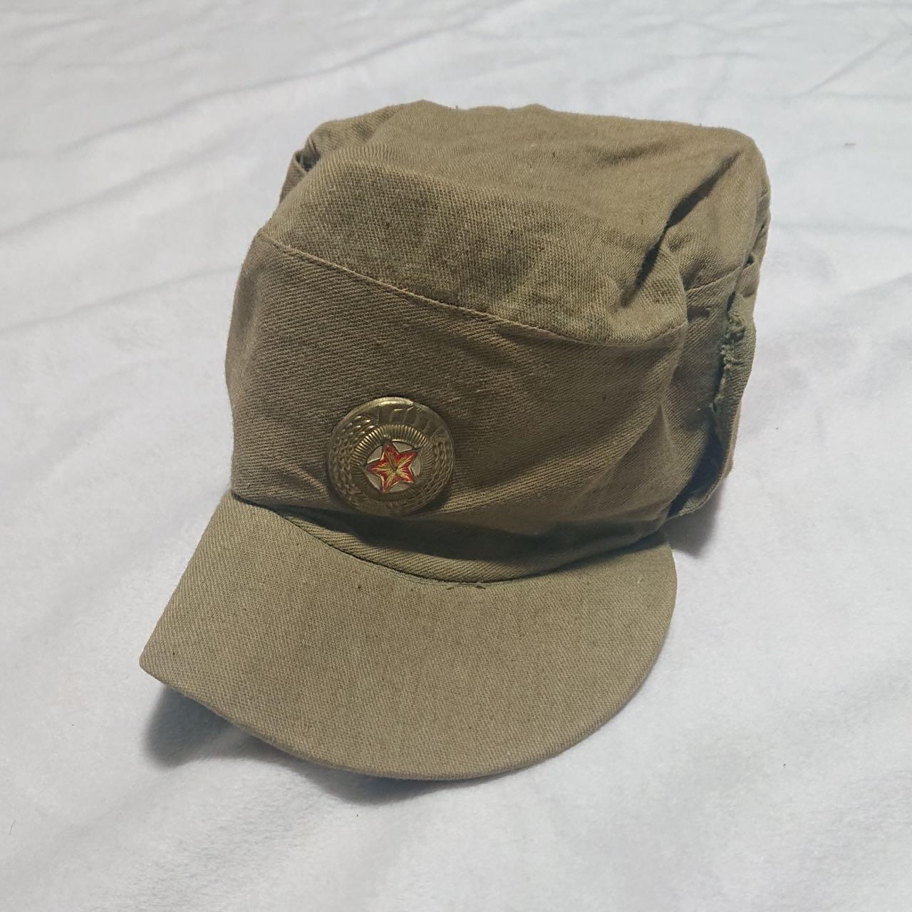 【第貳場】近代勋奖章徽章服饰杂项专场 鸭绿江畔 保家卫国—豆绿斜纹战斗帽