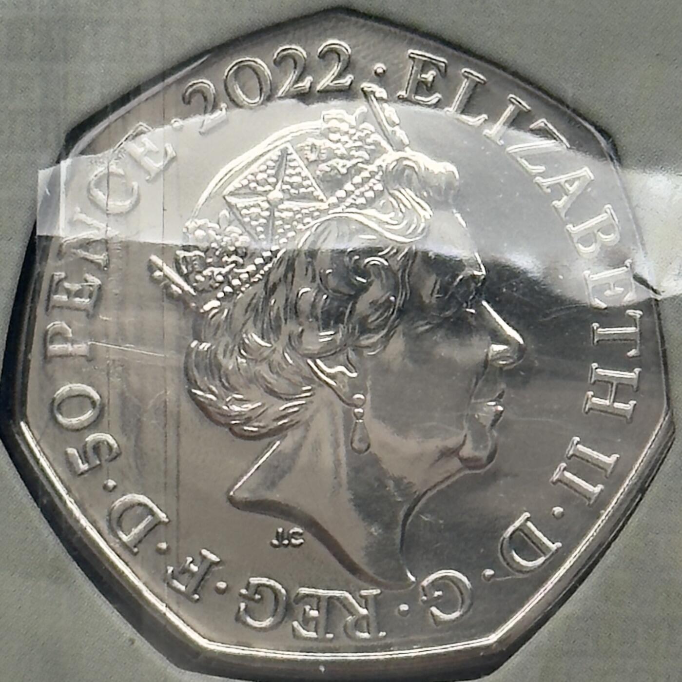 ＜小葵钱铺＞第66期·散币·银币场·满200包邮，不寄存·12月1号发货 英国2022年小熊维尼和朋友们·袋鼠妈妈50便士卡装纪念币