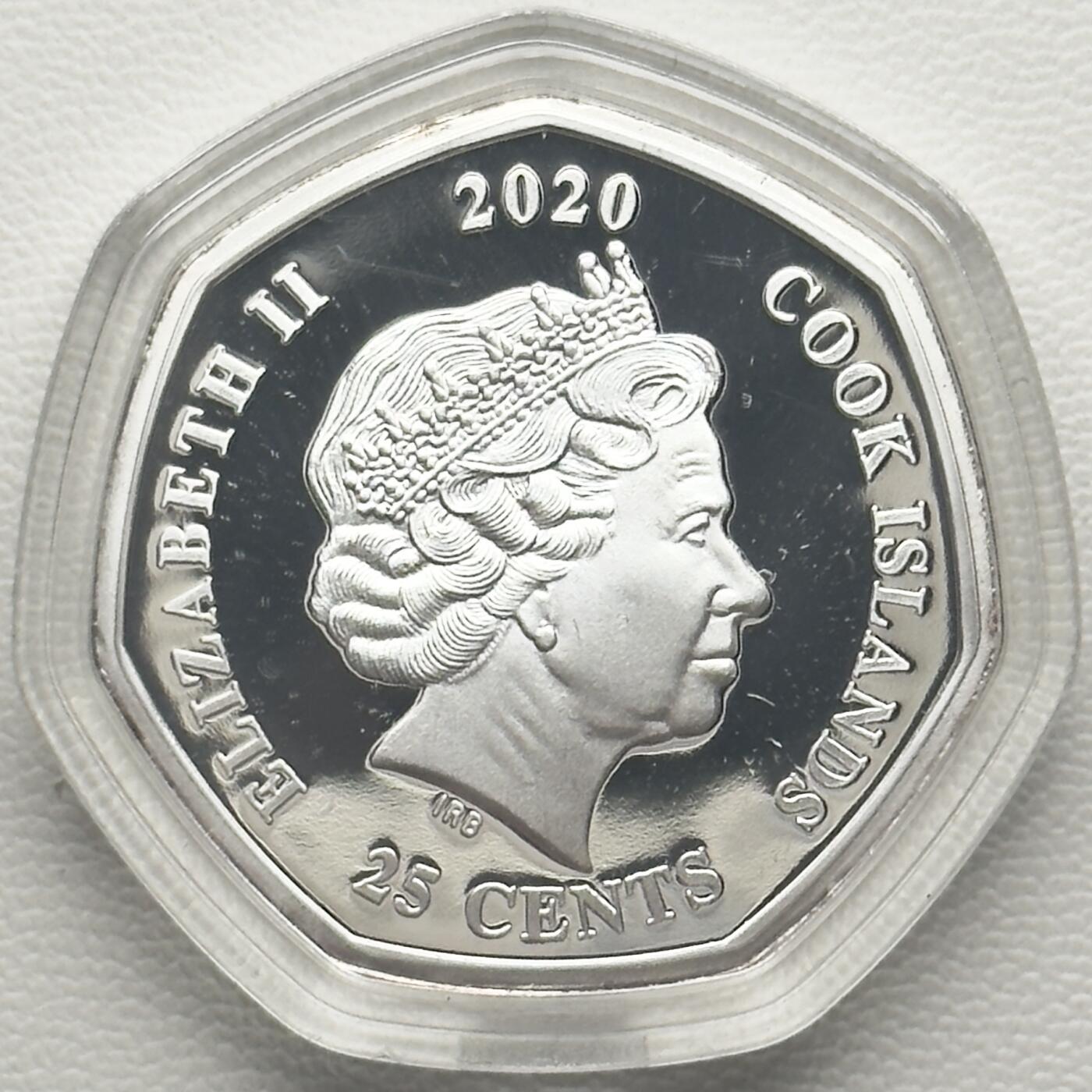 ＜小葵钱铺＞第66期·散币·银币场·满200包邮，不寄存·12月1号发货 库克群岛2023年星球大战·温帕洞穴25分彩色镀银类精制纪念币 