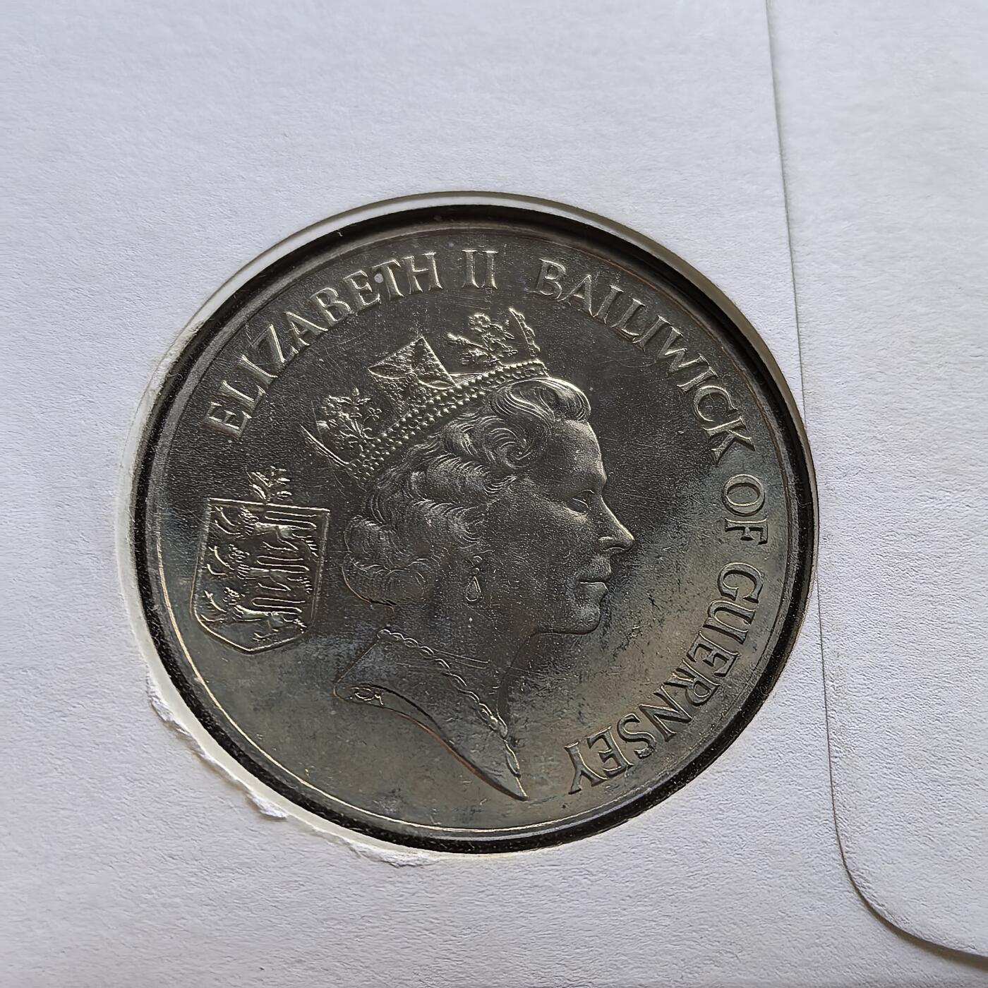 道一币馆币章第一百五十六场 邮币封 根西岛1994年诺曼底登陆50周年系列-2镑纪念币