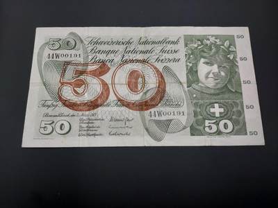 博彦收藏   12月8日 8点 钱币专场 - 1976 瑞士苹果园50法郎 流通品