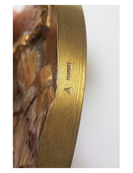 【艺术】法国艺术大章 戴高乐总统演讲 高浮雕精制超大铜章 68MM 165克