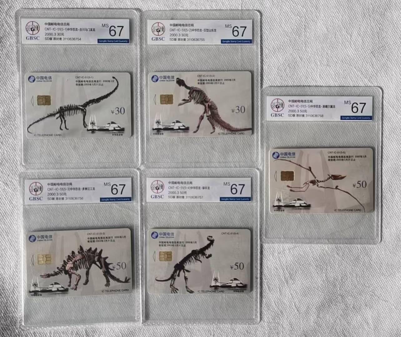 【琪哥网】评级磁卡综合场(113） 【公博67】IC卡恐龙化石